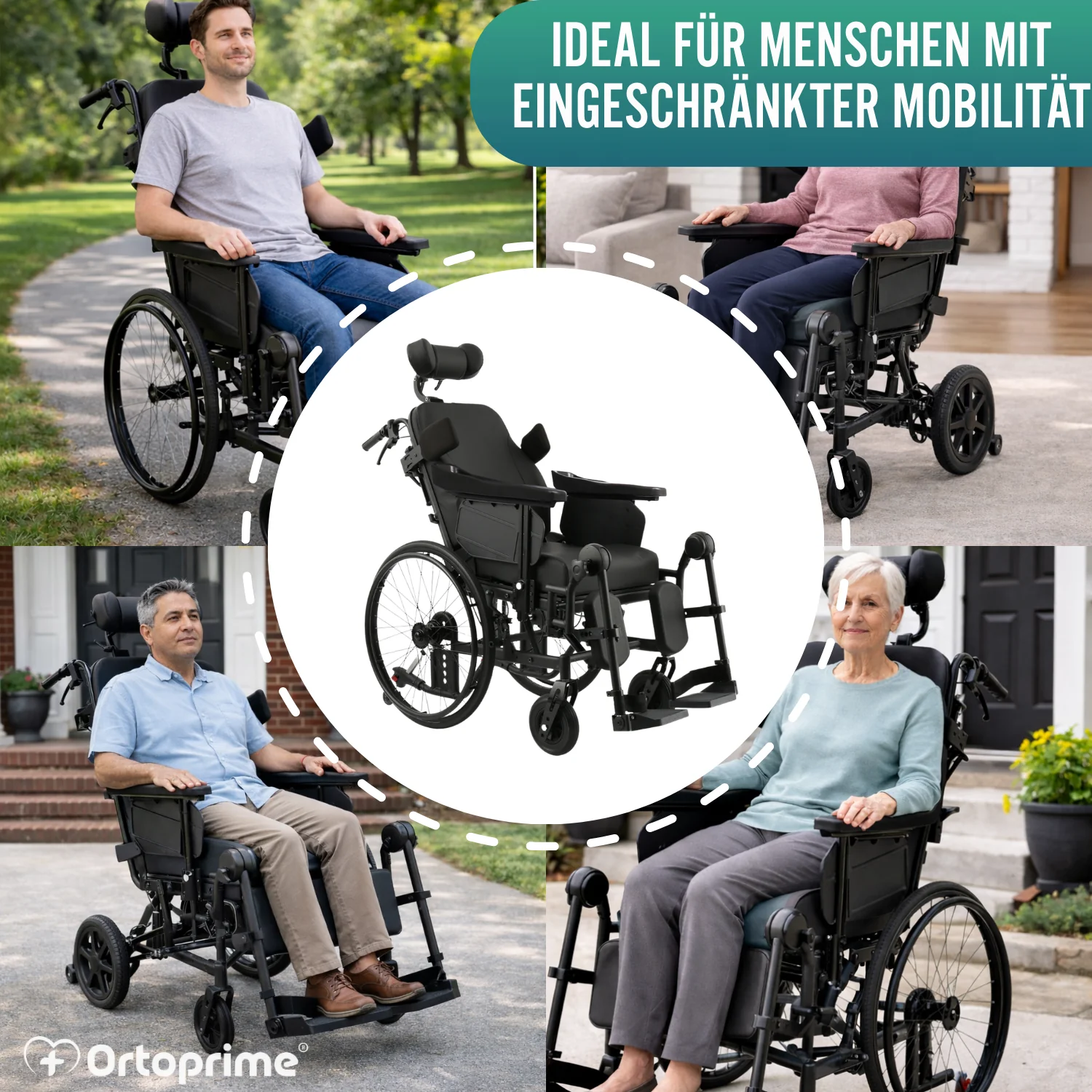 Positionierungsrollstuhl mit Kippfunktion | Anti-Dekubitus - Image 12