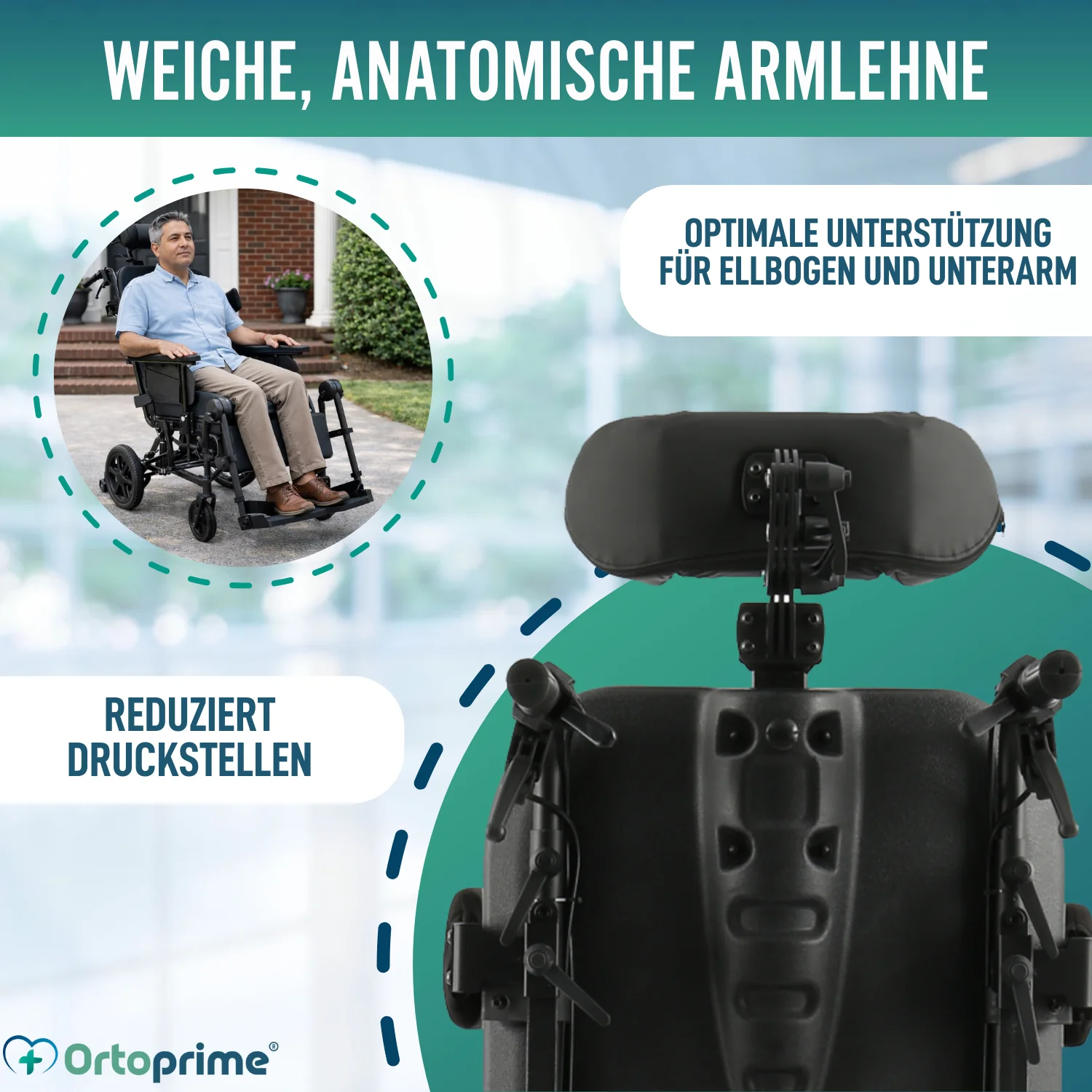 Positionierungsrollstuhl mit Kippfunktion | Anti-Dekubitus - Image 5