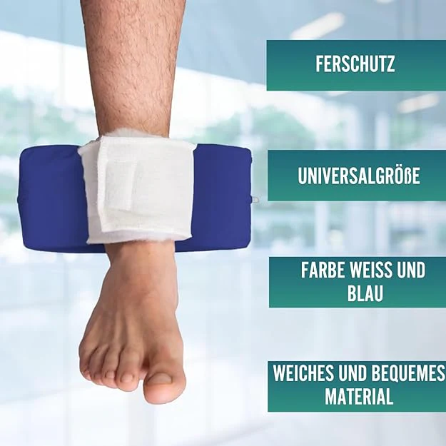 Produkte Pack 2 Wasserdichte PU-Krümmung Anti-Dekubitus-Fersenkappen - Image 6