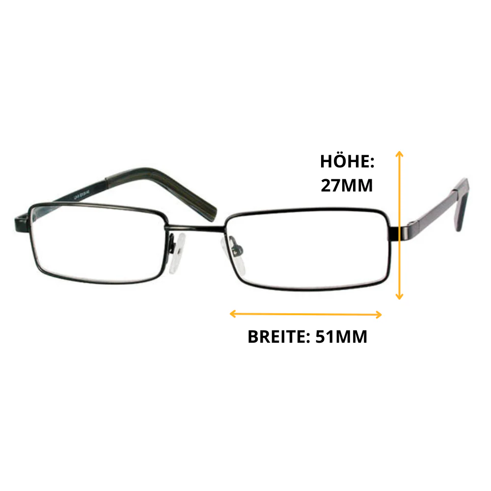 Rechteckige Lesebrille mit Metallrahmen - Image 2