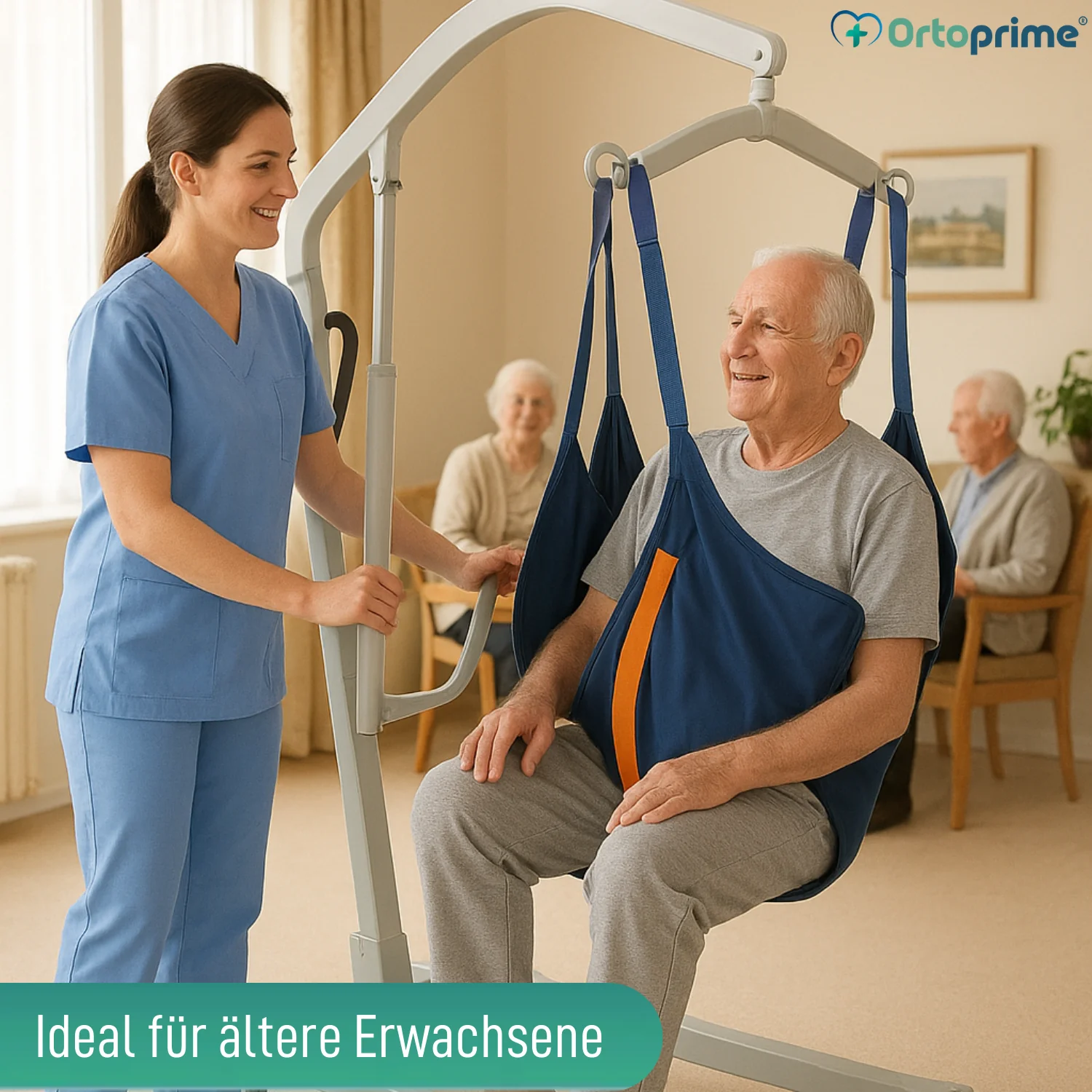 Robuste Hebebühne für Patienten mit Gurt in 2 Größen - Image 10