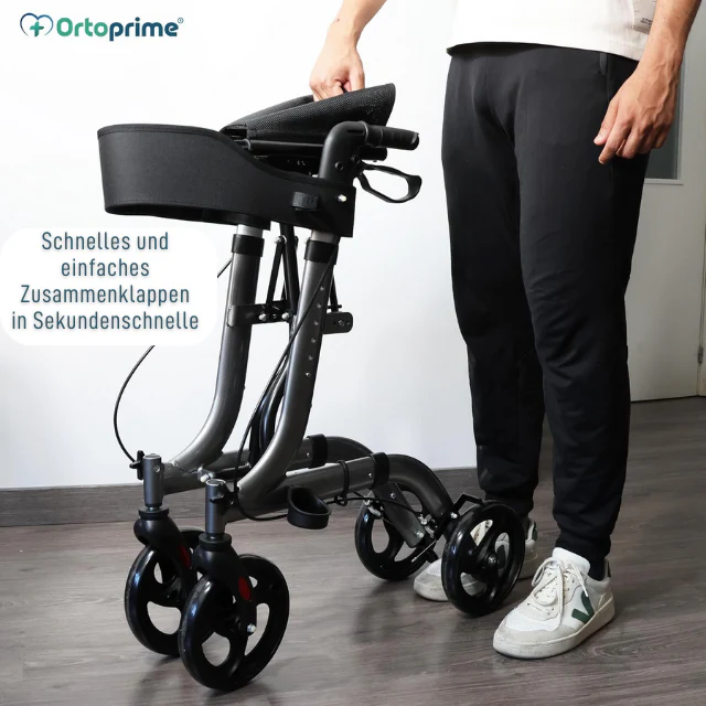 Rollator-Gehwagen mit Sitz und Korb für den Außenbereich - Image 4