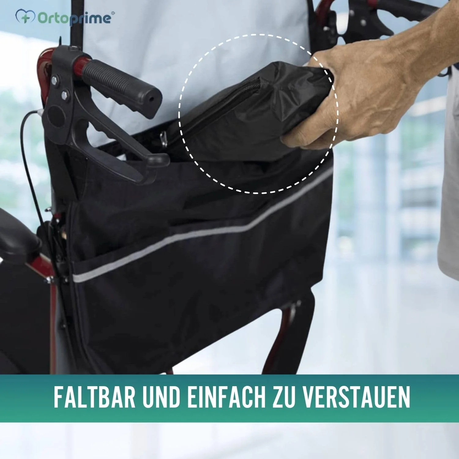 Rollstuhl-Regencape mit Reißverschluss - Image 8