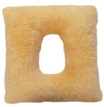 Rollstuhlkissen mit Premium-Naturwolle und Loch