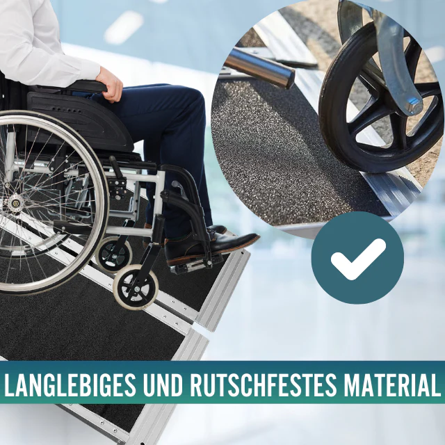 Klappbare Rollstuhlrampe Tragbare Treppenrampe - Image 3