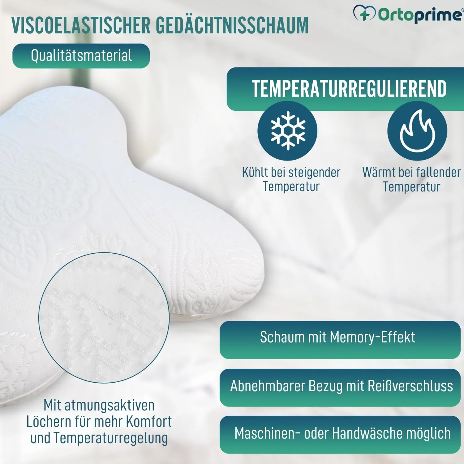 Schmetterlingsform Gedächtnisschaum Kissen mit Anpassbarem Memory-Effekt - Image 4