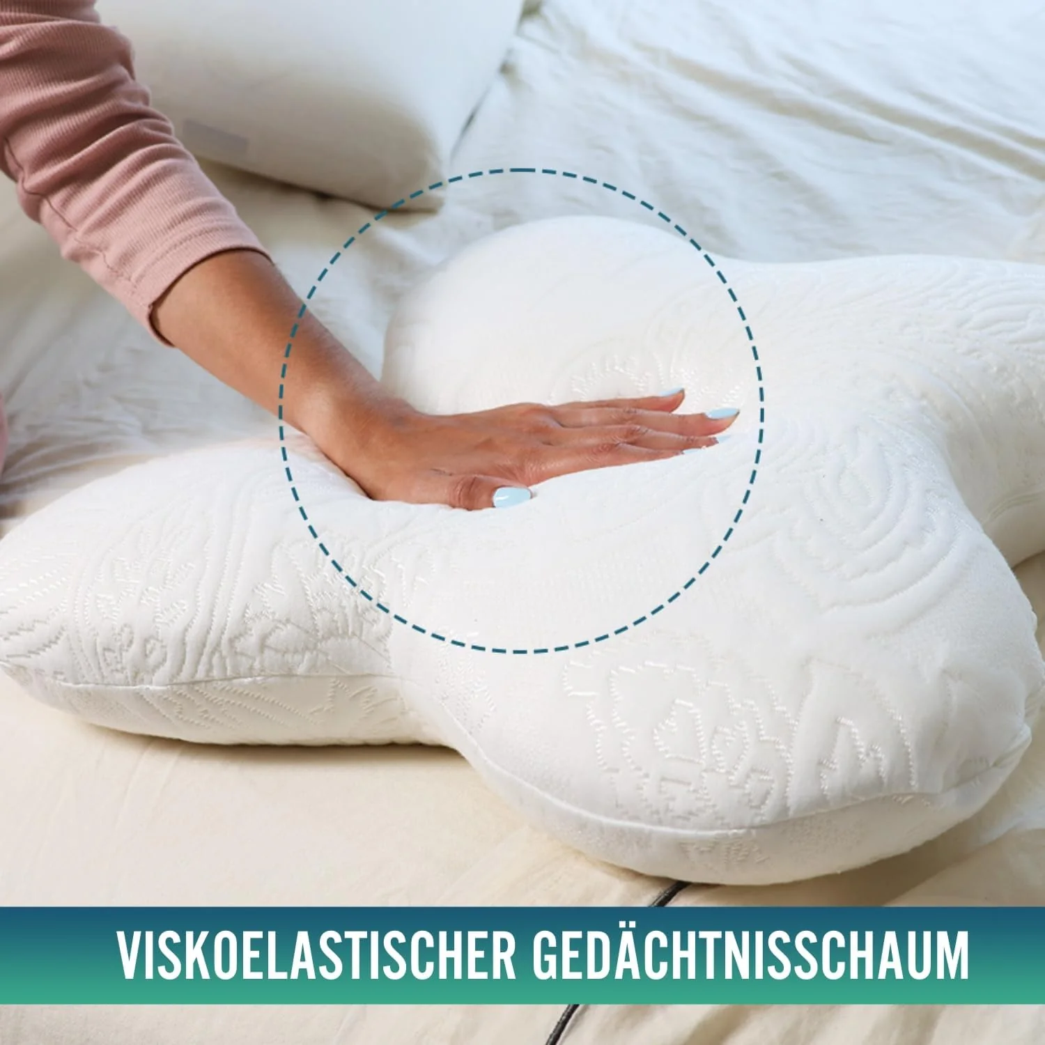 Schmetterlingsform Gedächtnisschaum Kissen mit Anpassbarem Memory-Effekt - Image 5