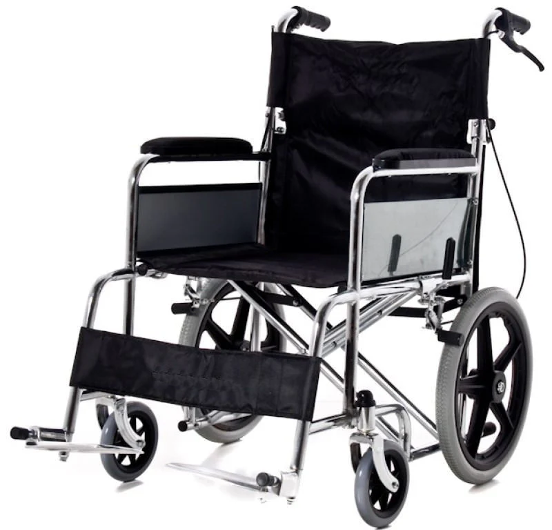 Rollstuhl mit extra breitem Transportstuhl aus Stahl | Espace - Image 2