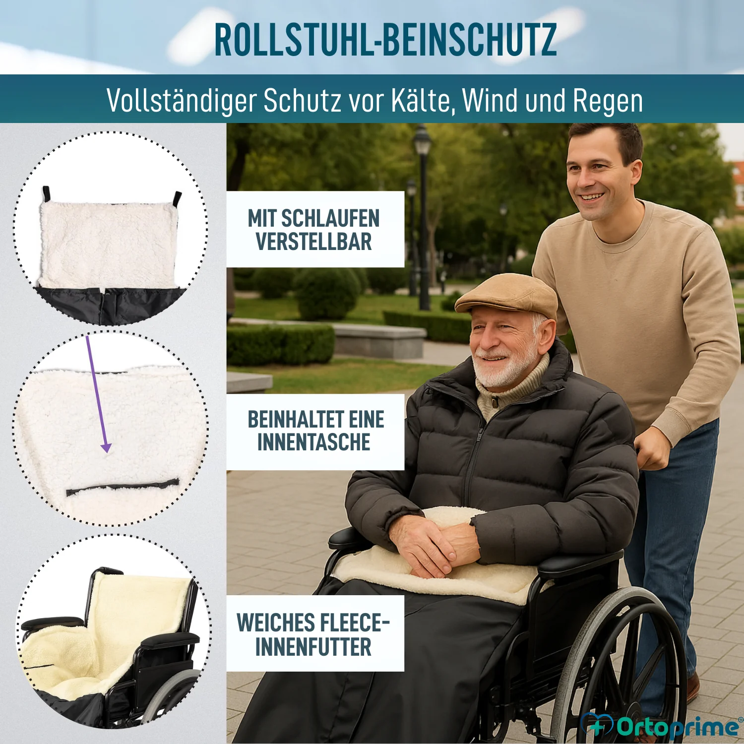 Thermische Beinschutzdecke für Rollstühle | Wasserdichte Decke - Image 3