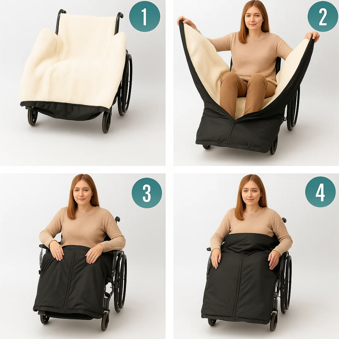 Thermische Beinschutzdecke für Rollstühle | Wasserdichte Decke - Image 4