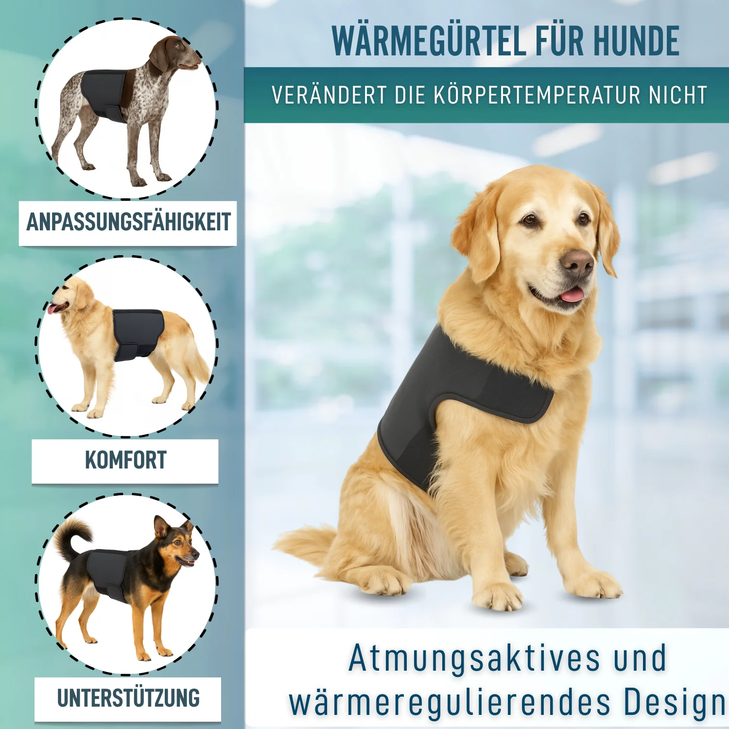 Thermischer Hundesupport Back on Track | Rückenbandage - Image 4