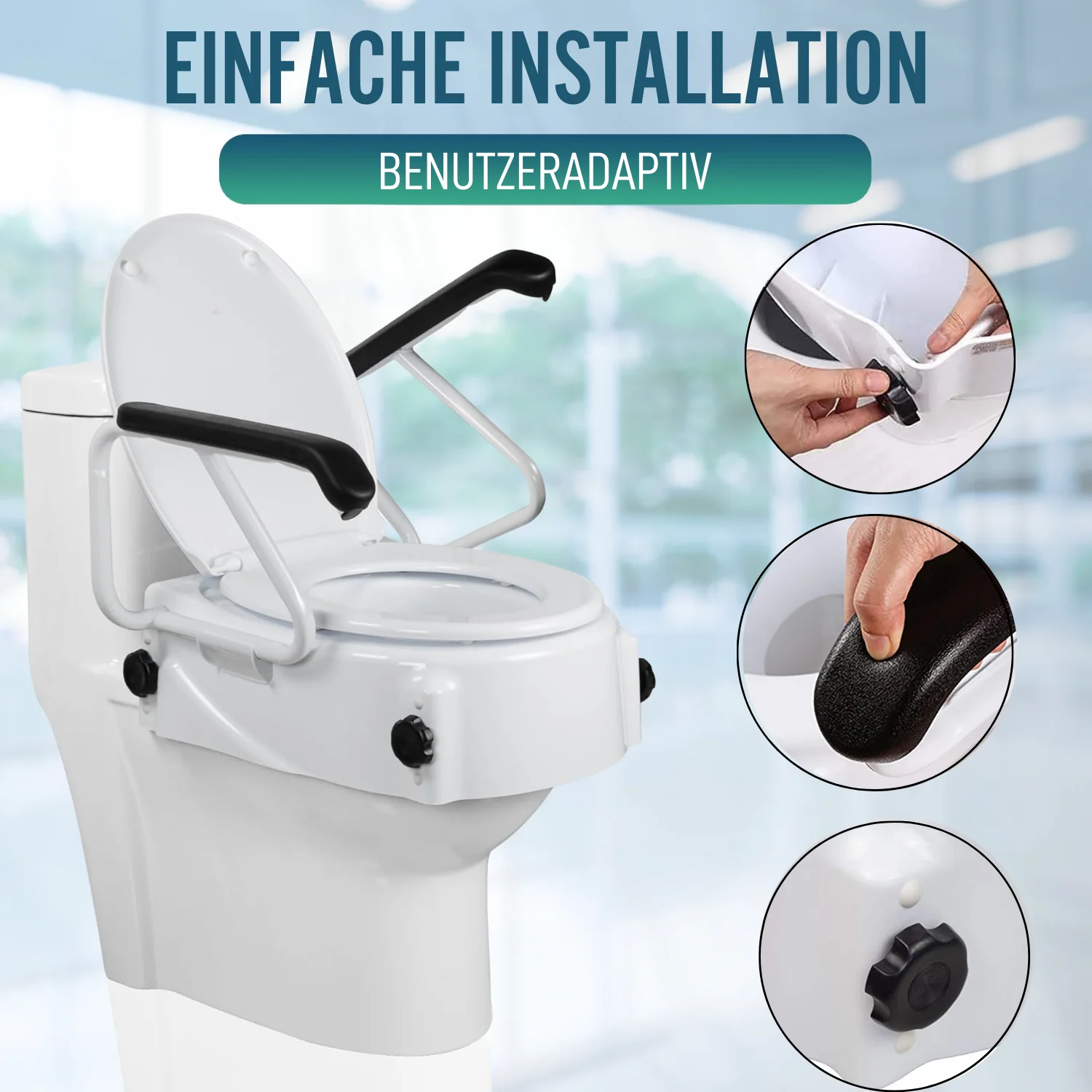 Toilettensitzerhöher OrtoPrime Confort - Image 2