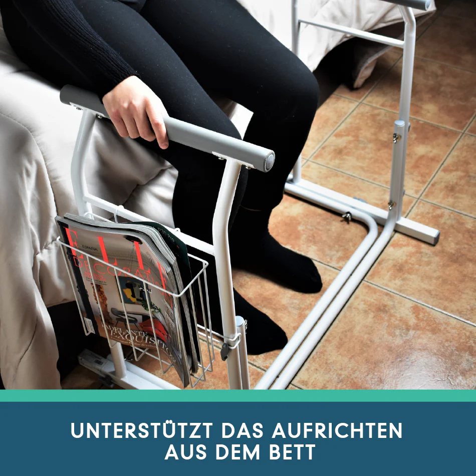 Tragbare Toilettenarmlehne mit Zeitschriftenständer - Image 7