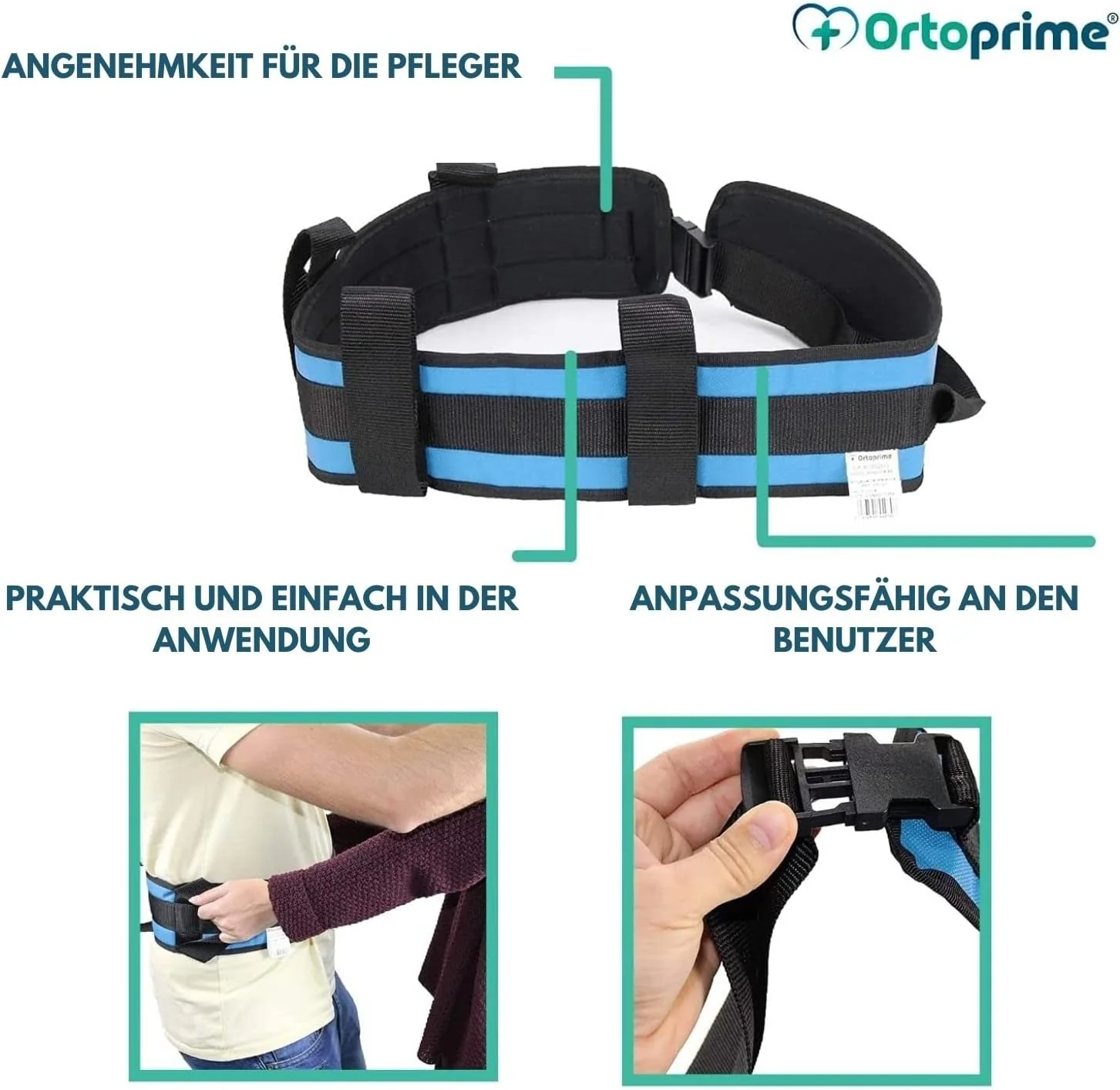 Transfergurt für Erwachsene | Lendenwirbelstützgurt zur Unterstützung beim Aufstehen - Image 7