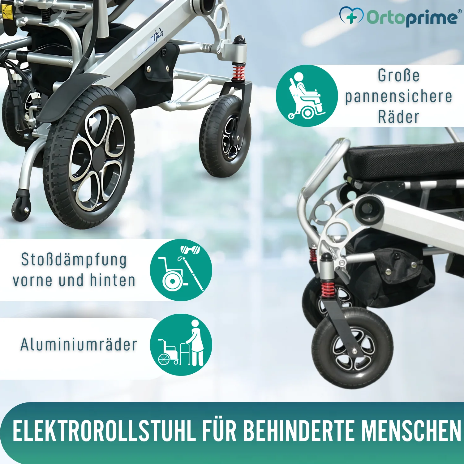Ultraleichter Elektrorollstuhl mit Lithium-Batterie - Image 4
