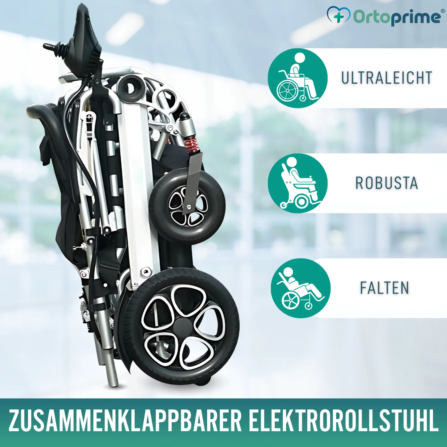 Ultraleichter Elektrorollstuhl mit Lithium-Batterie - Image 7