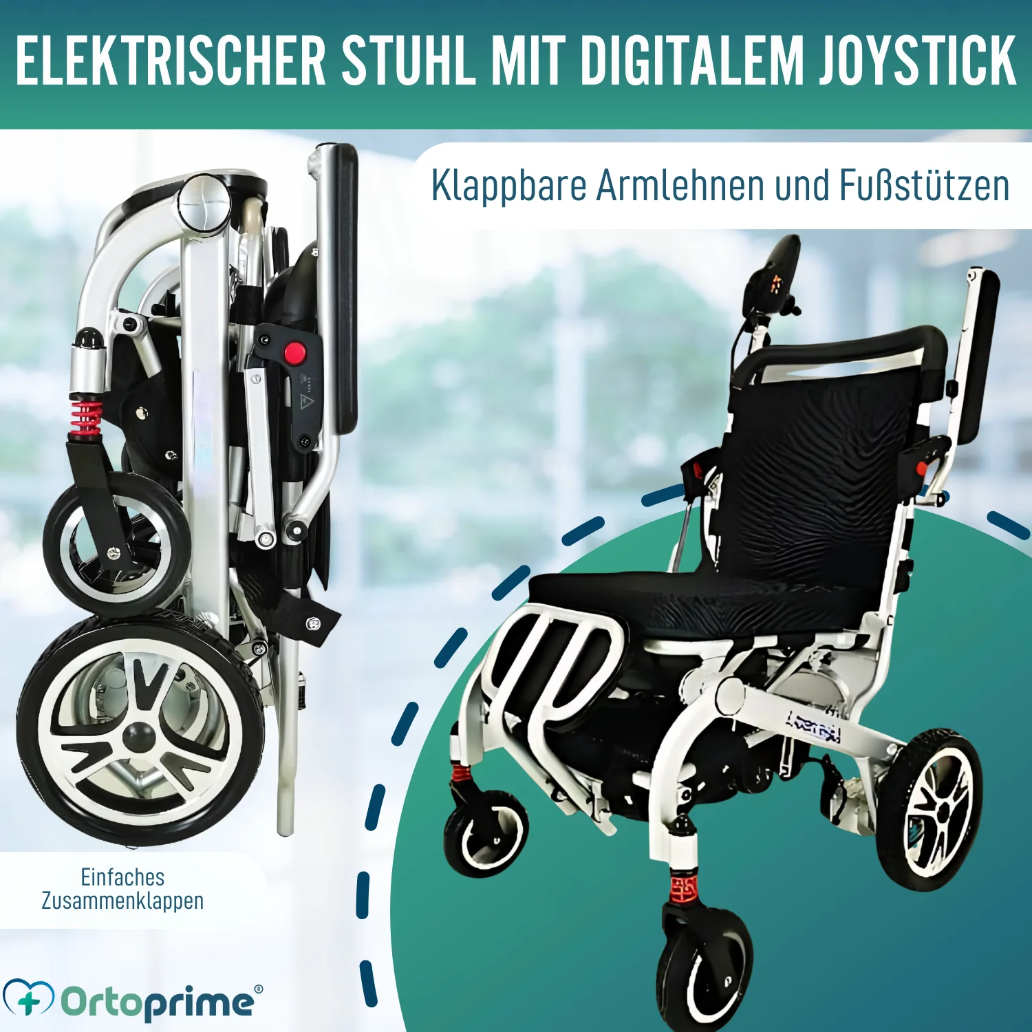 Ultraleichter Kompakter Elektro-Rollstuhl mit Lithium-Akku - Image 9
