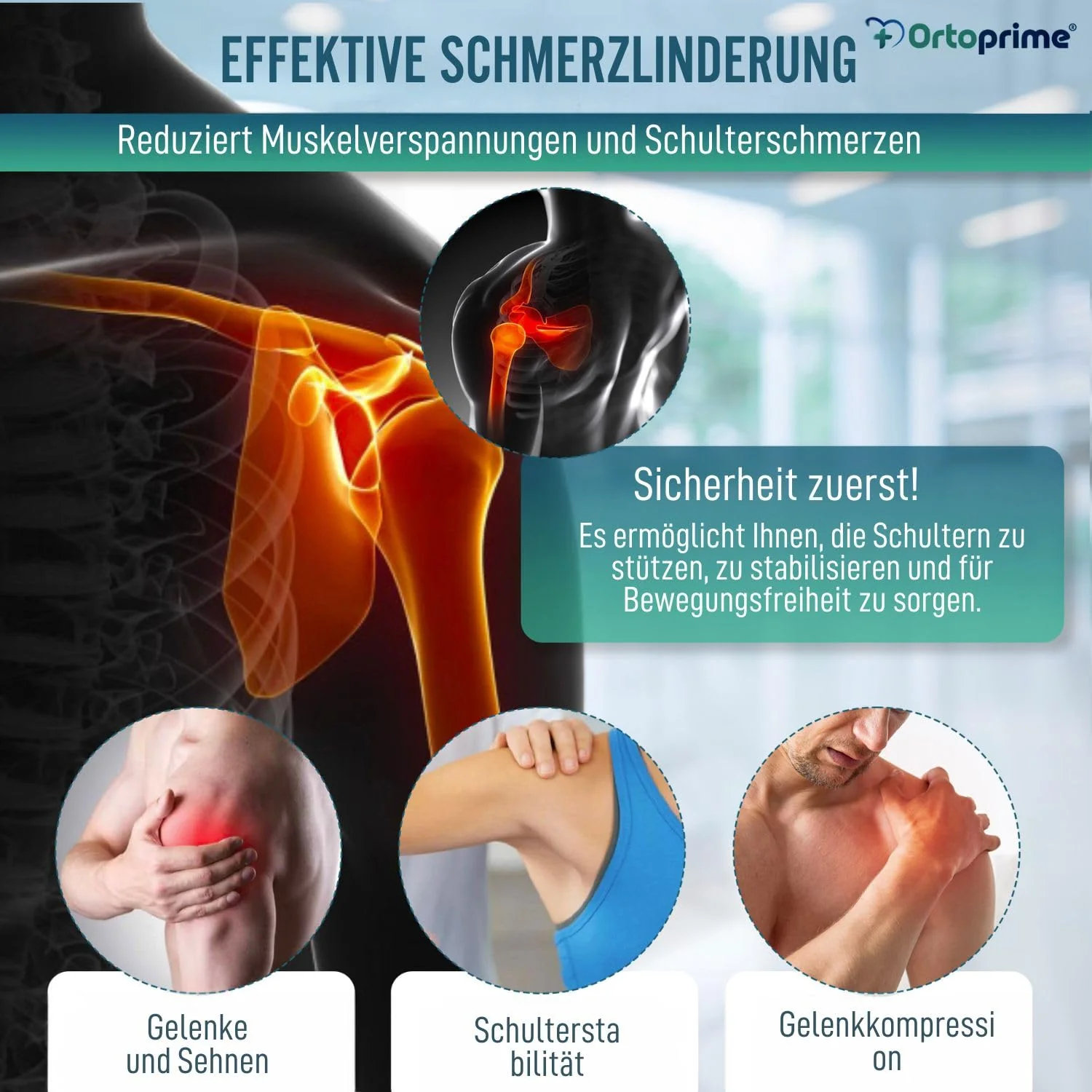 Verstellbare Schulterstütze mit Tasche | Schmerzlinderung - Image 9