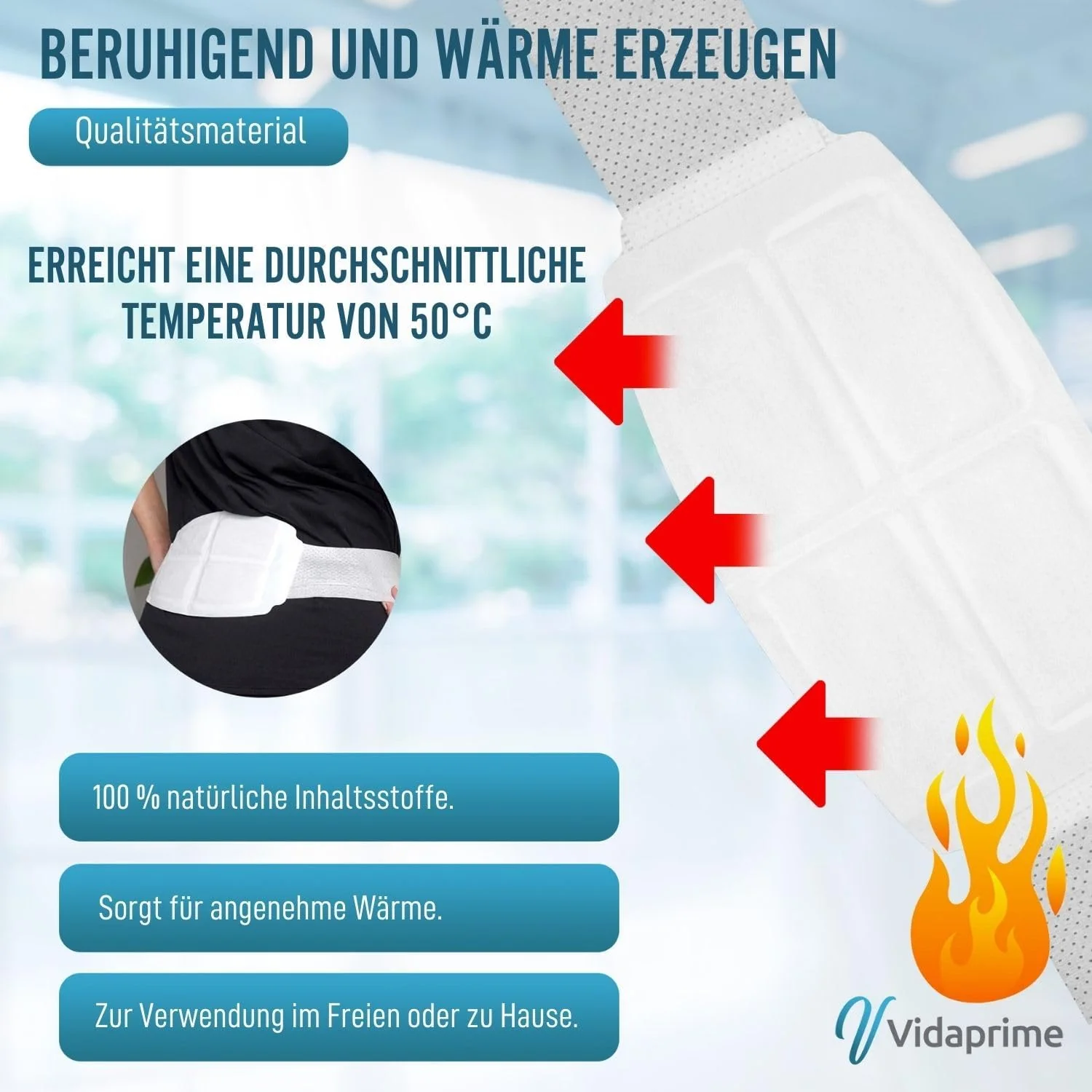 Wärmepflaster für Lendenwirbel Rücken | Pack mit 3 Stk - Image 4