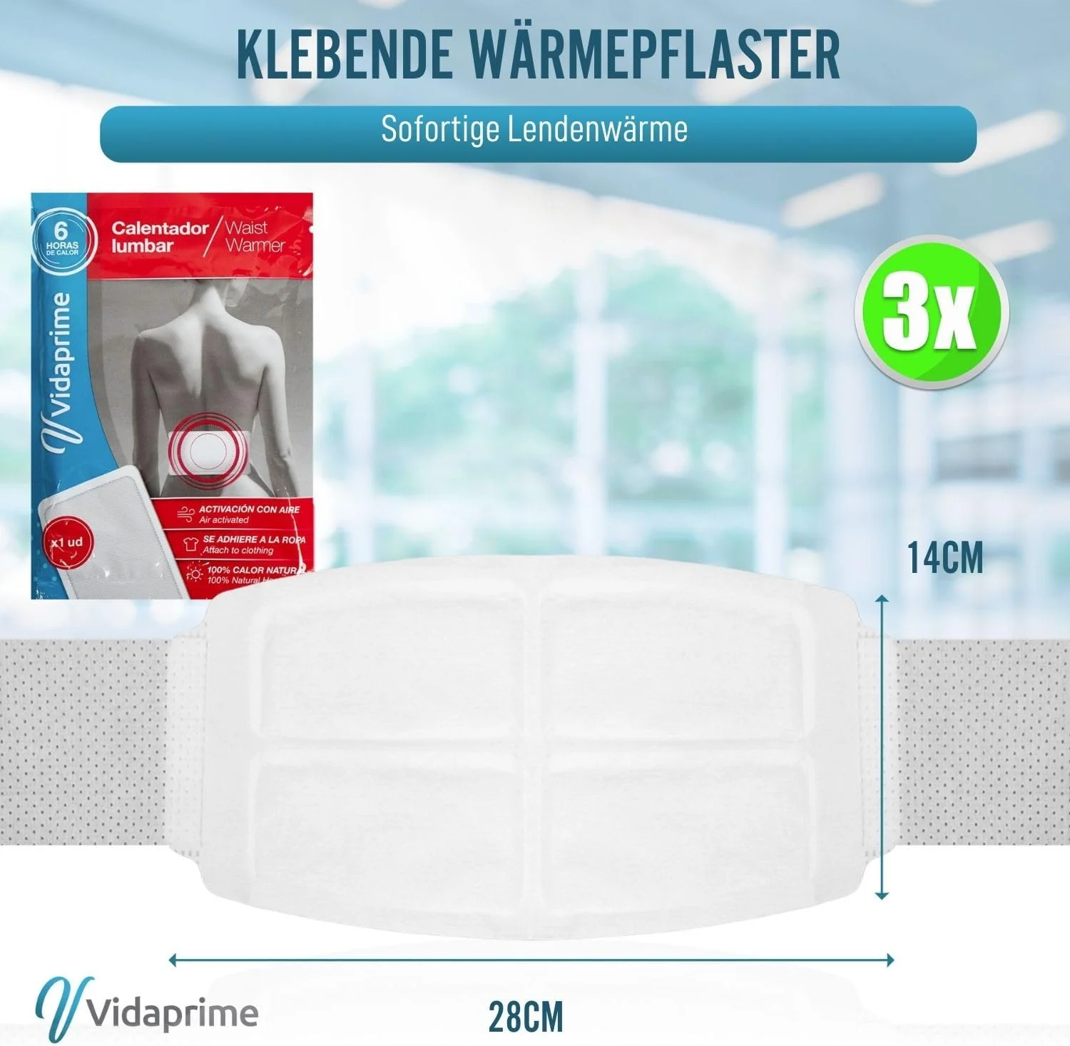 Wärmepflaster für Lendenwirbel Rücken | Pack mit 3 Stk - Image 7