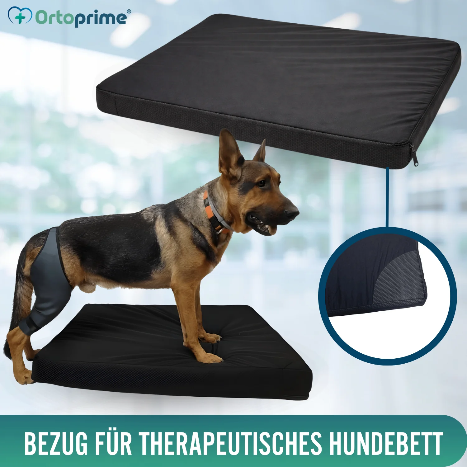 Wasserdichter Bezug für Orthopädische Hundematratze | 4 Größen - Image 6