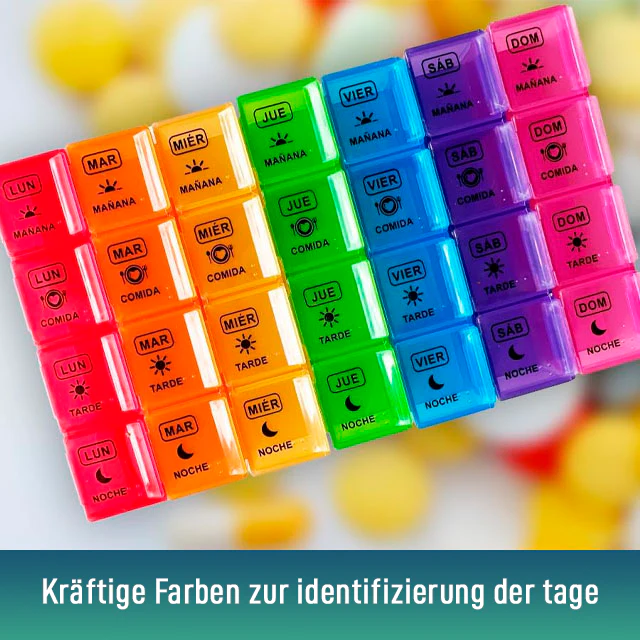Wochenpillendose mit 4 Einnahmen und Schutzetui - Image 7